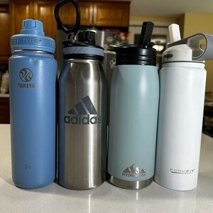 Set of 4 Tumblers different brands, colors and sizes all Preowned .